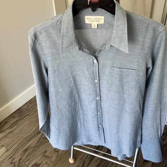 Nili Lotan long sleeves cotton shirt size M - Picture 2 of 9